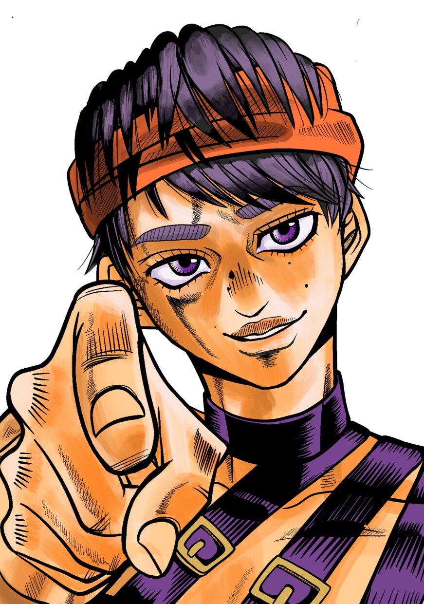 ジョジョ好き必見！ジョジョ風似顔絵描きます ジョジョの雰囲気であなた様の似顔絵を描きます。 イメージ8