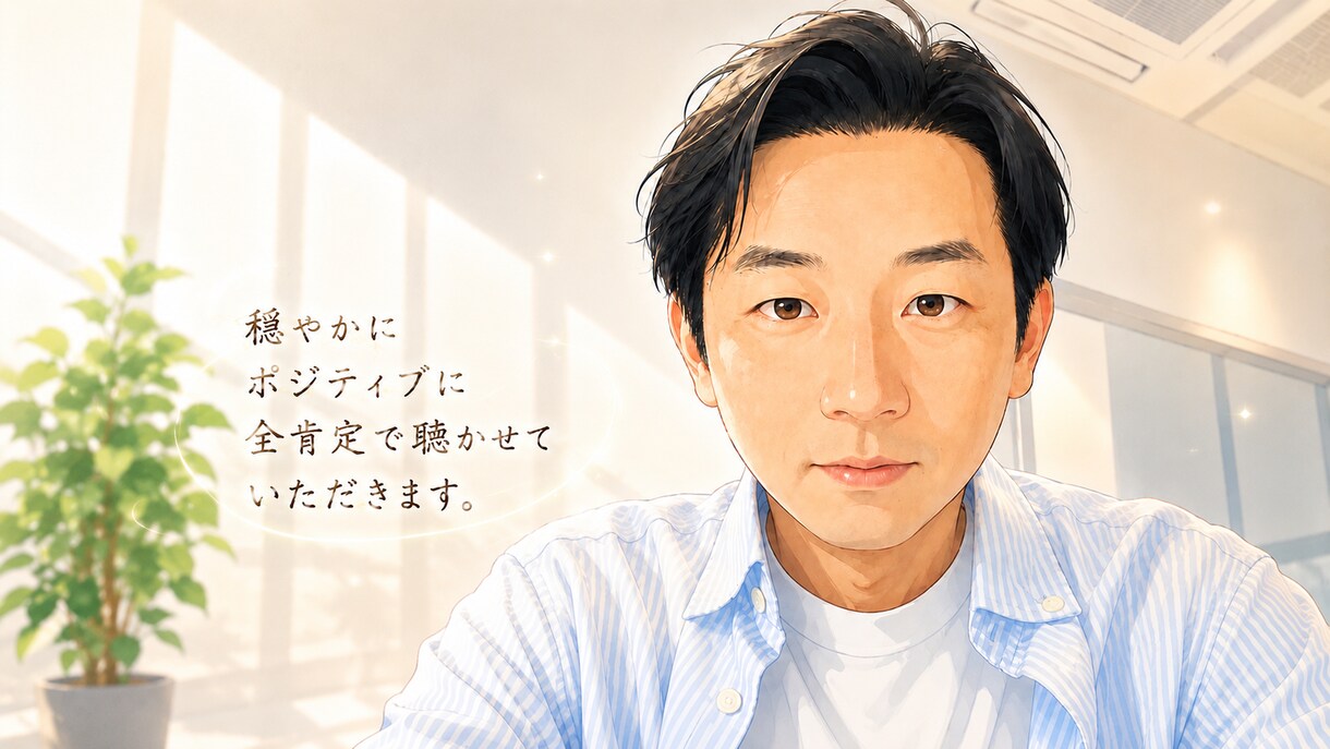 気持ちよくお話し聞きます 穏やかに、緩やかに、ポジティブに。最後は笑顔で終えれるように イメージ1
