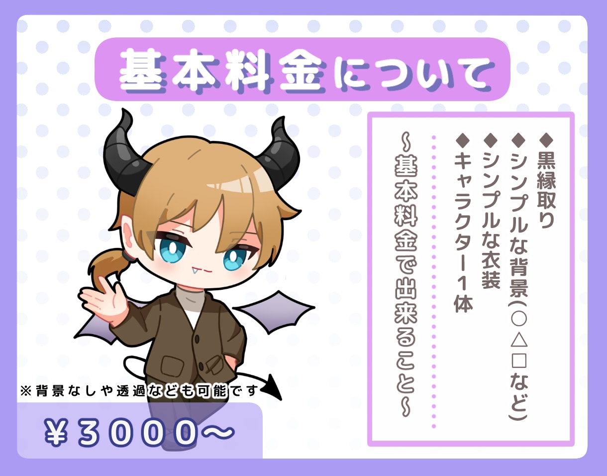 商用OK!ミニキャラクターを可愛く作成いたします ミニキャラ化やアイコンに〜お気軽にご相談ください〜 イメージ2