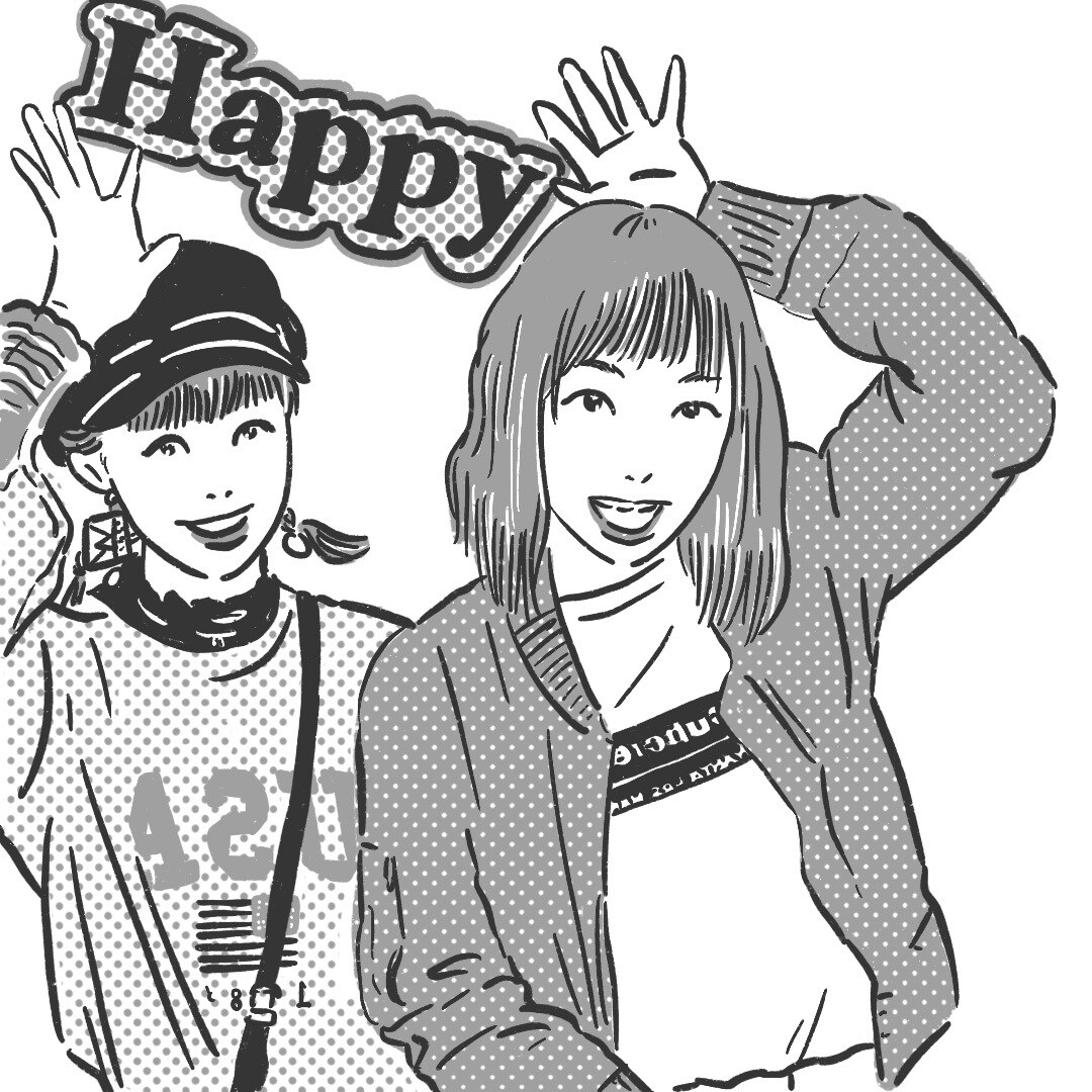 お写真を元にオシャレでポップな似顔絵を描きます オシャレでポップな似顔絵を記念にどうぞ イメージ7