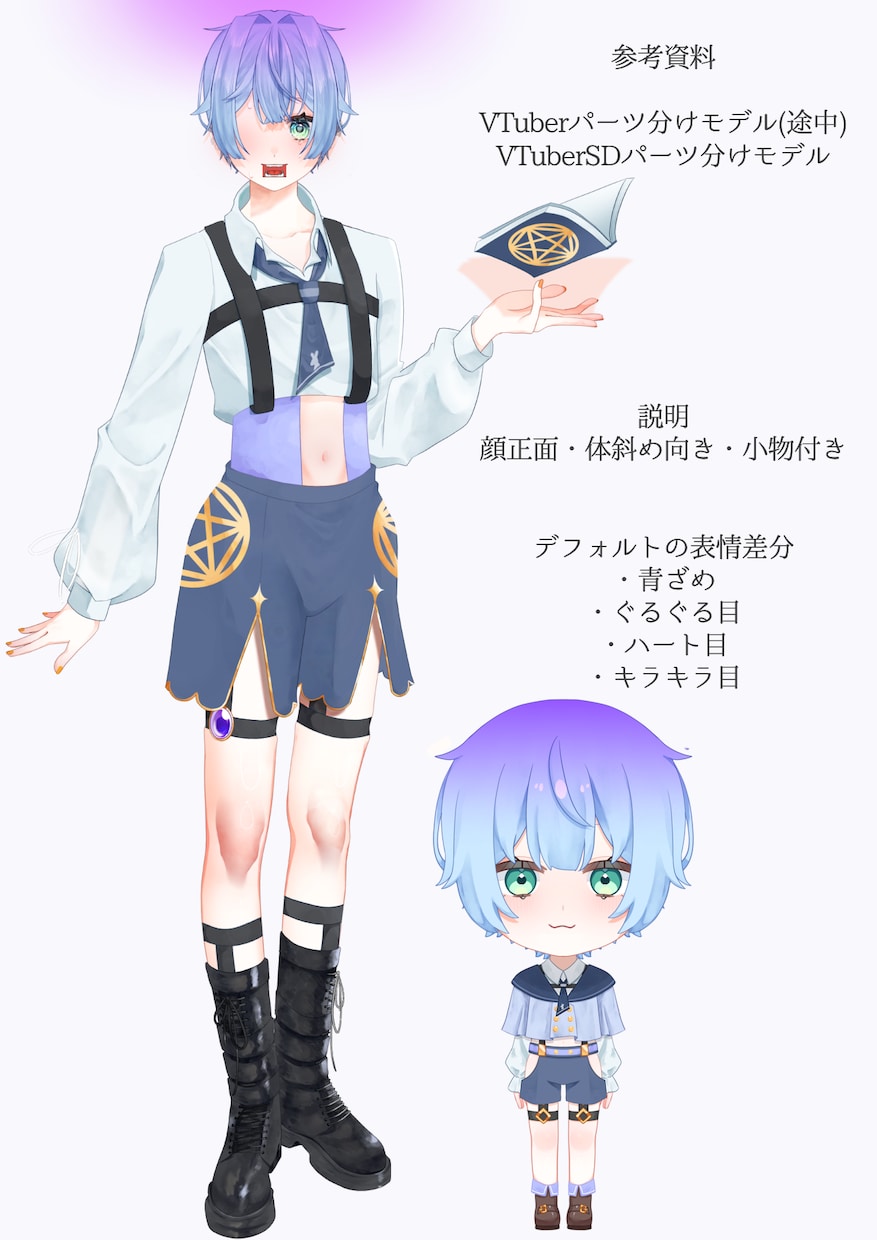 VTuber用パーツ分けイラストをお仕立てします 初心者様大歓迎！ハイクオリティなパーツ分けをご提供します イメージ3