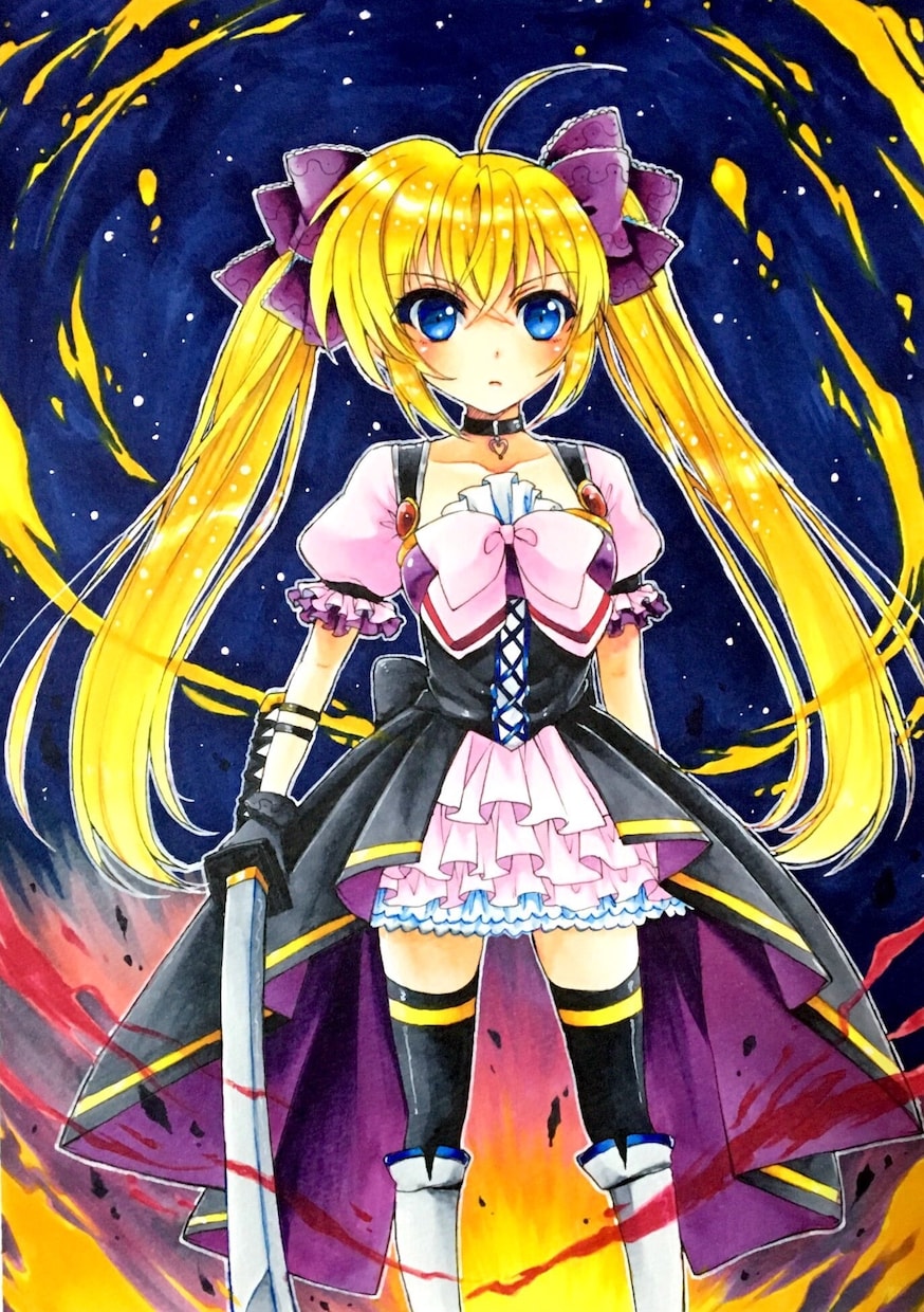 コピックでアナログイラストお届け致します ご希望の雰囲気のコピックイラストをお描きします。 イメージ2