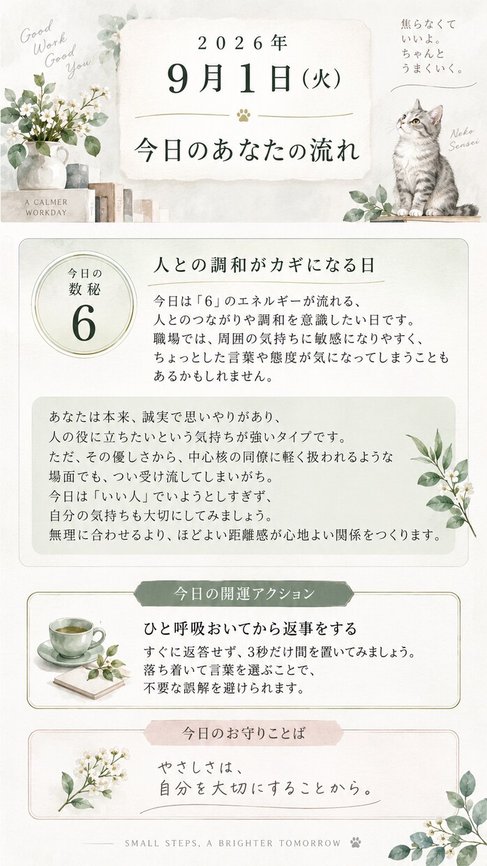 迷う7日間の動き方を数秘で鑑定します 動く？待つ？伝える？あなた専用のタイミングを読み解きます イメージ3