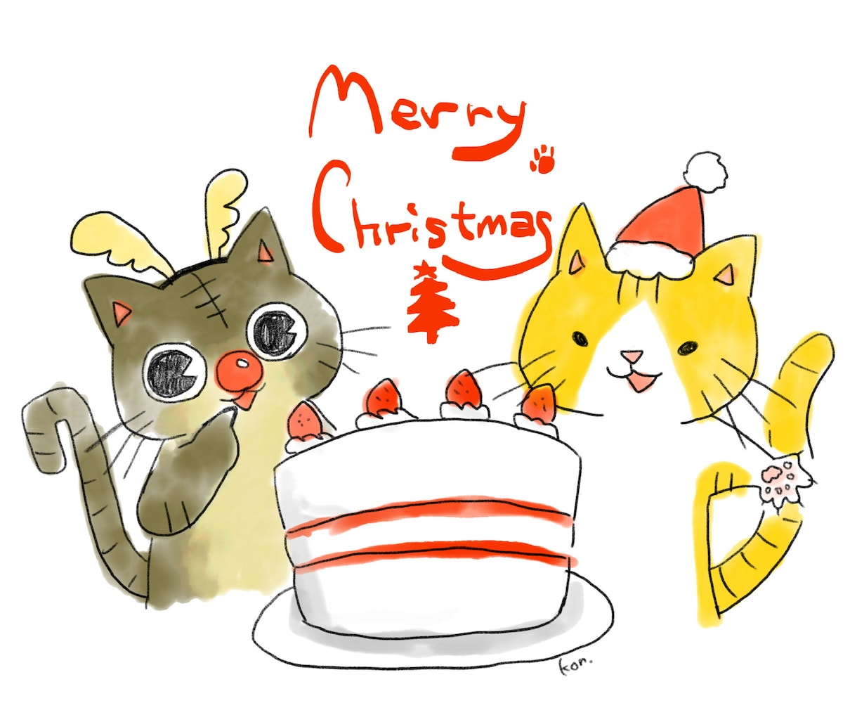 特別価格!ほんわか可愛いイラスト描きます 先着9名様!出産祝いやお誕生日など、贈り物にもオススメ! イメージ5