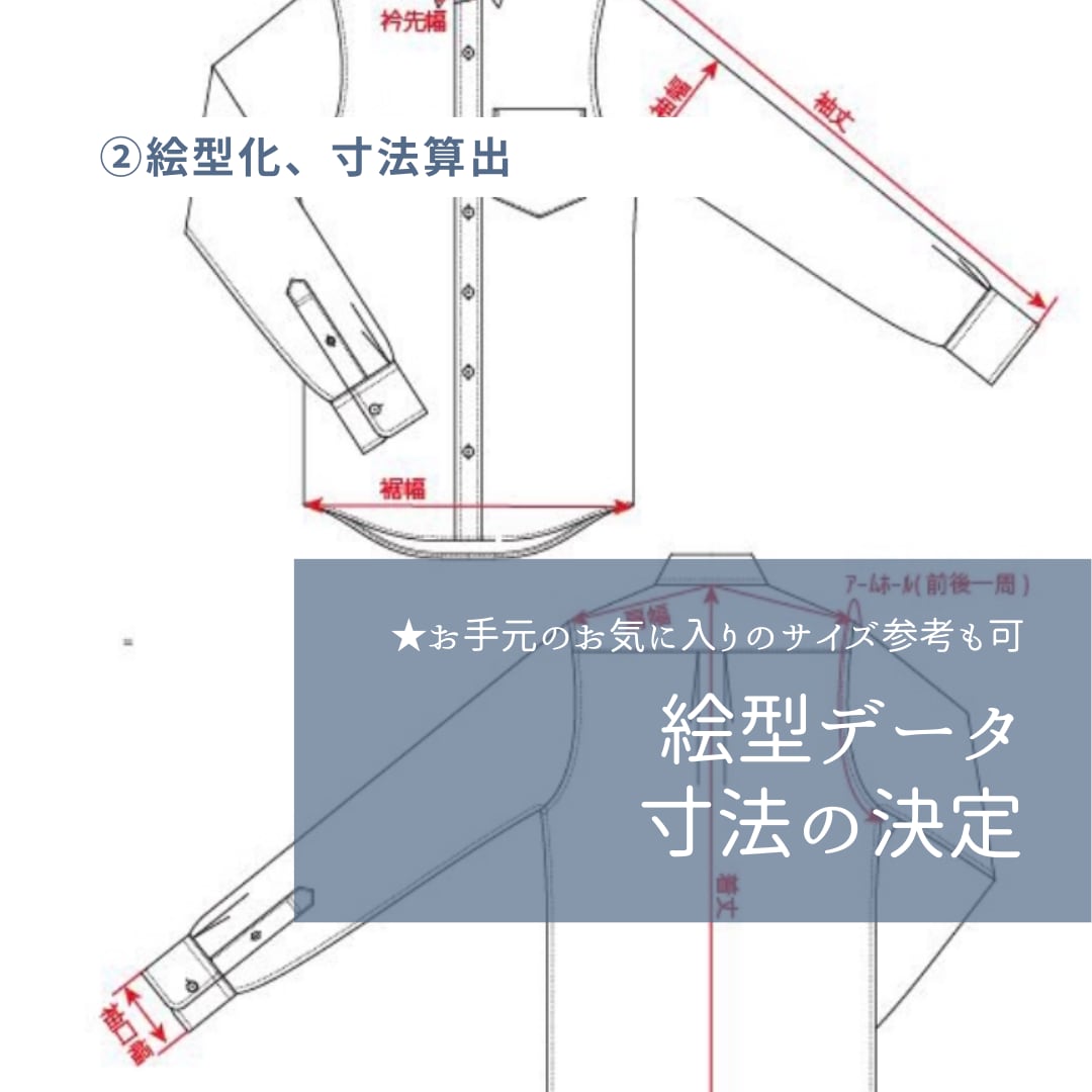 あなたがデザイナー！プロが洋服製作をお手伝いします 仕様書作成はお任せ！業界のフォーマット使用　依頼をスムーズに イメージ3