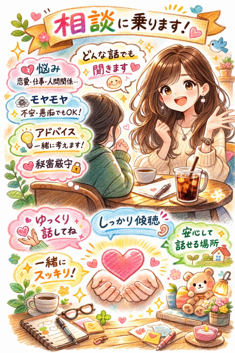 お話なんでも聞きます 20歳のななかと申します⟡.*若い目線からご相談乗ります！ イメージ1