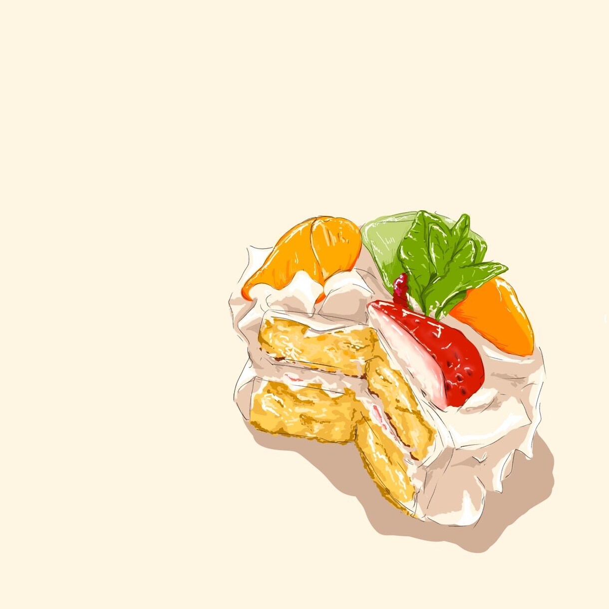食べたくなるイラスト描きます "食べてるイラスト"で食欲そそる！英語メニューOK イメージ1
