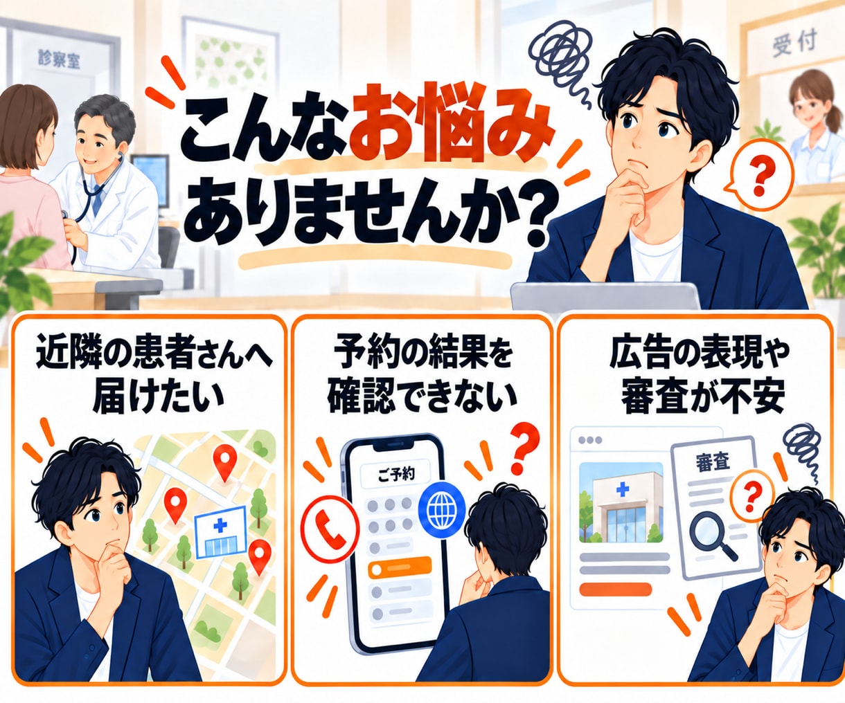 クリニック向けGoogle広告を初期設定します 電話・Web予約につながる検索広告の準備をサポート イメージ2