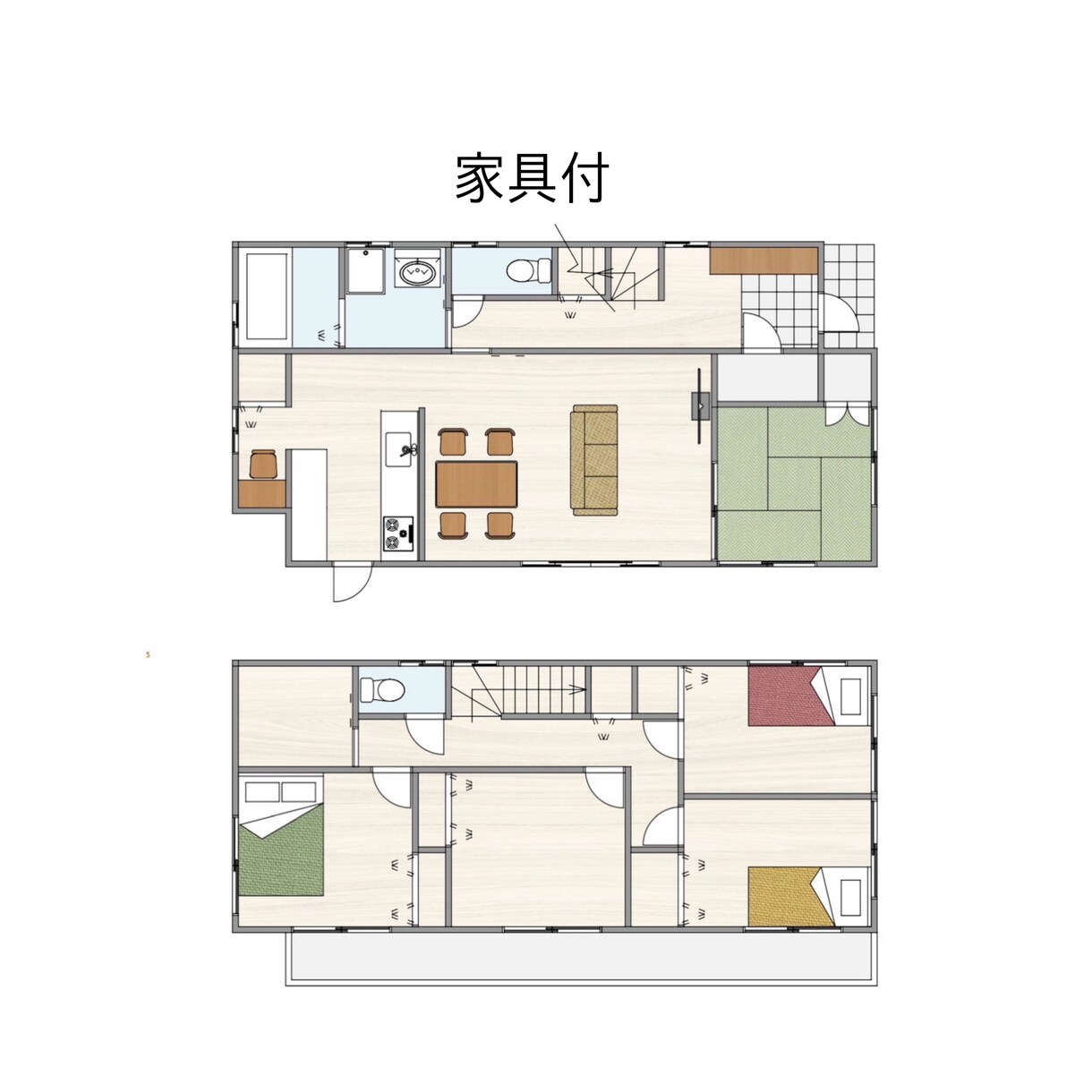不動産広告用の間取り図を作成します 不動産の広告用の間取り図をトレースします イメージ5