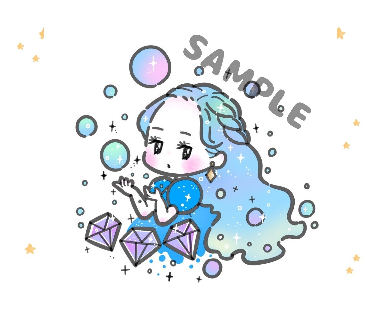 ポップでキュートなあなただけのアイコン描きます 個性的で誰とも被りません！お題をいただければお任せもOK！ イメージ2