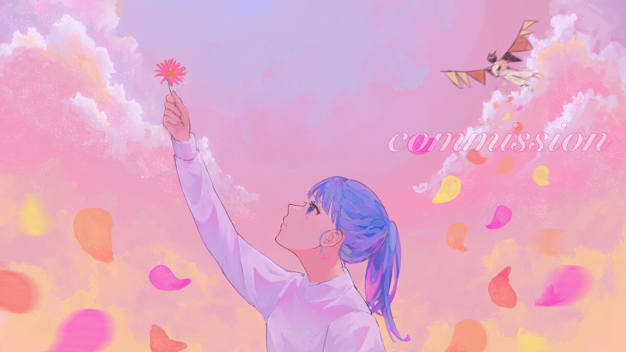 透明感のある一枚絵をお届けします YouTubeサムネイル／歌ってみた／観賞用等 イメージ5
