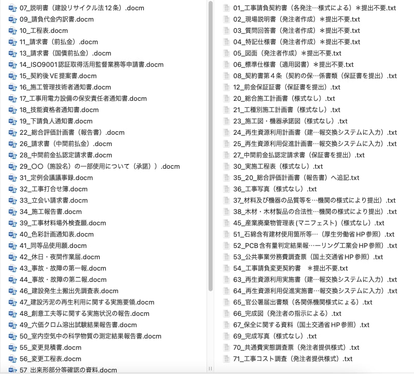 建設工事、現場書類の作成補助を致します A4サイズ1枚から補助させて頂きます。 イメージ3