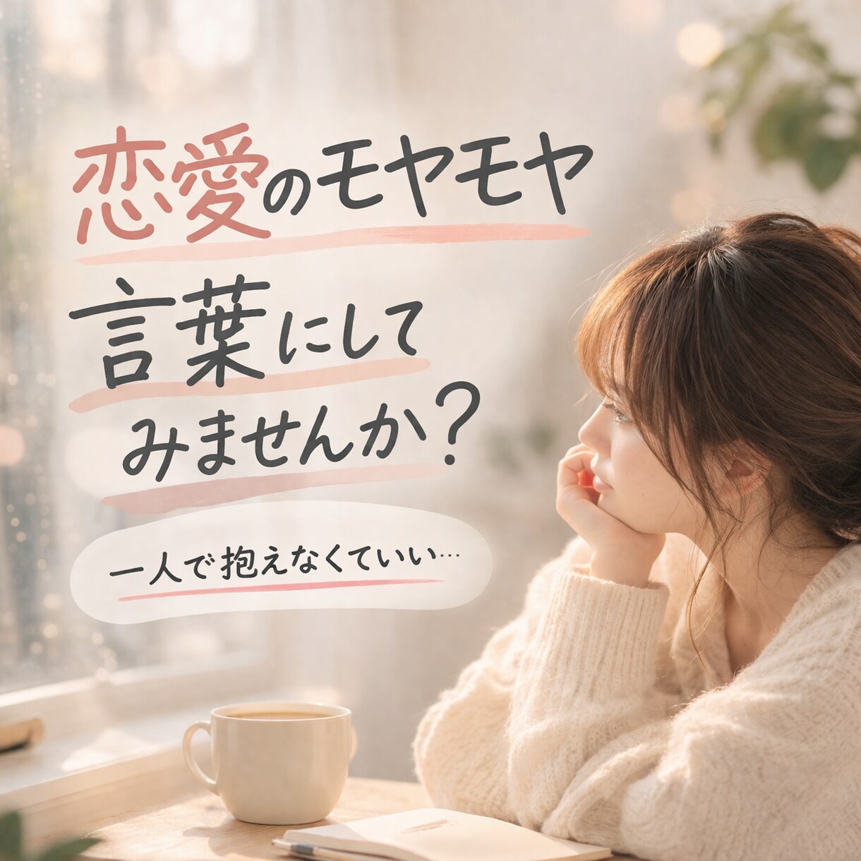 恋愛悩み相談。あなたの心に寄り添います 気持ちを言葉にして前に進めるようになるお手伝い イメージ1