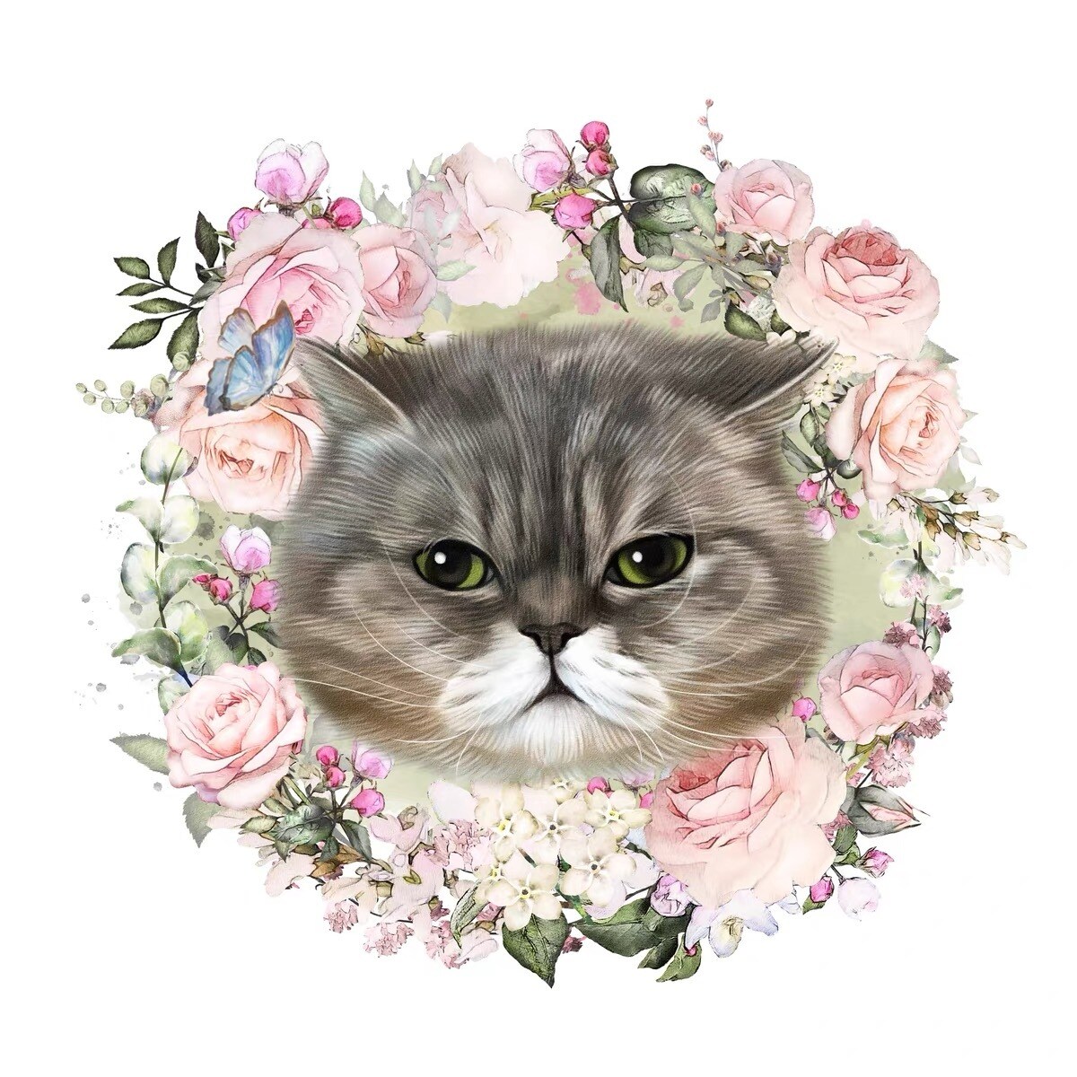 可愛いペットの写真を似顔絵に実写します 似顔絵/ペット/犬/猫/ギフト/グッズ/年賀状/イラスト イメージ5