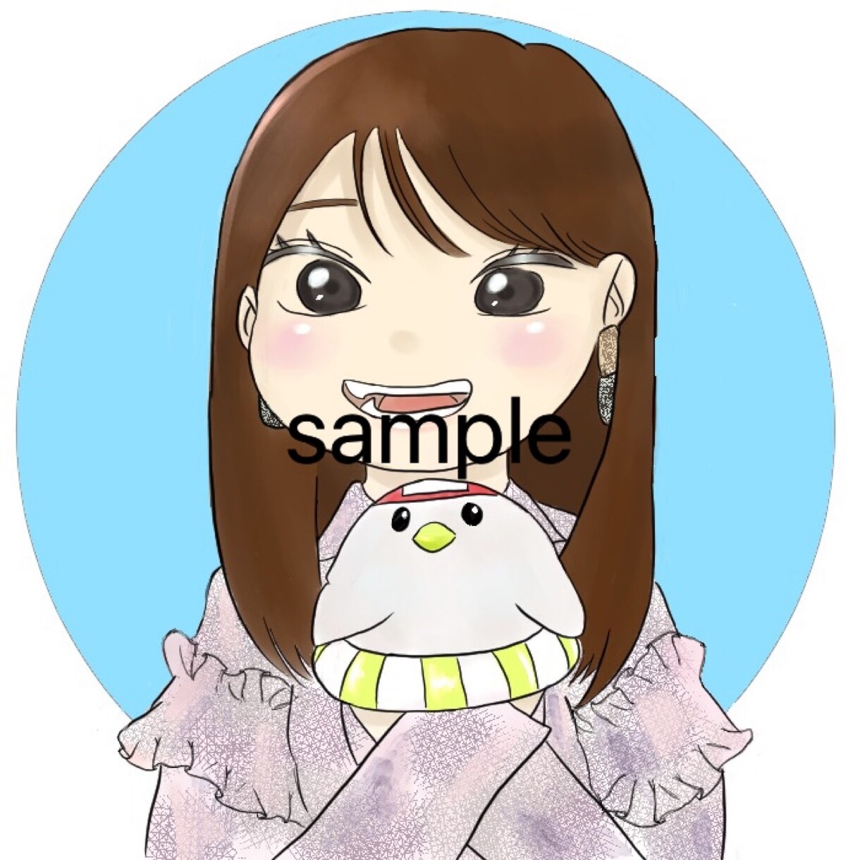 夢絵歓迎！ゆったり可愛いアイコン描きます 洋服、ポーズ、メイク指定何でもOK！ブログの挿絵もご自由に！ イメージ3