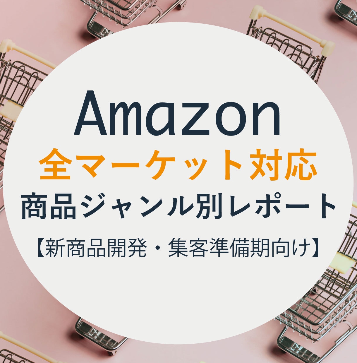 Amazon商品ジャンルレポート提供します 全マーケット対応！新商品開発・集客開始前準備期のお供に イメージ1