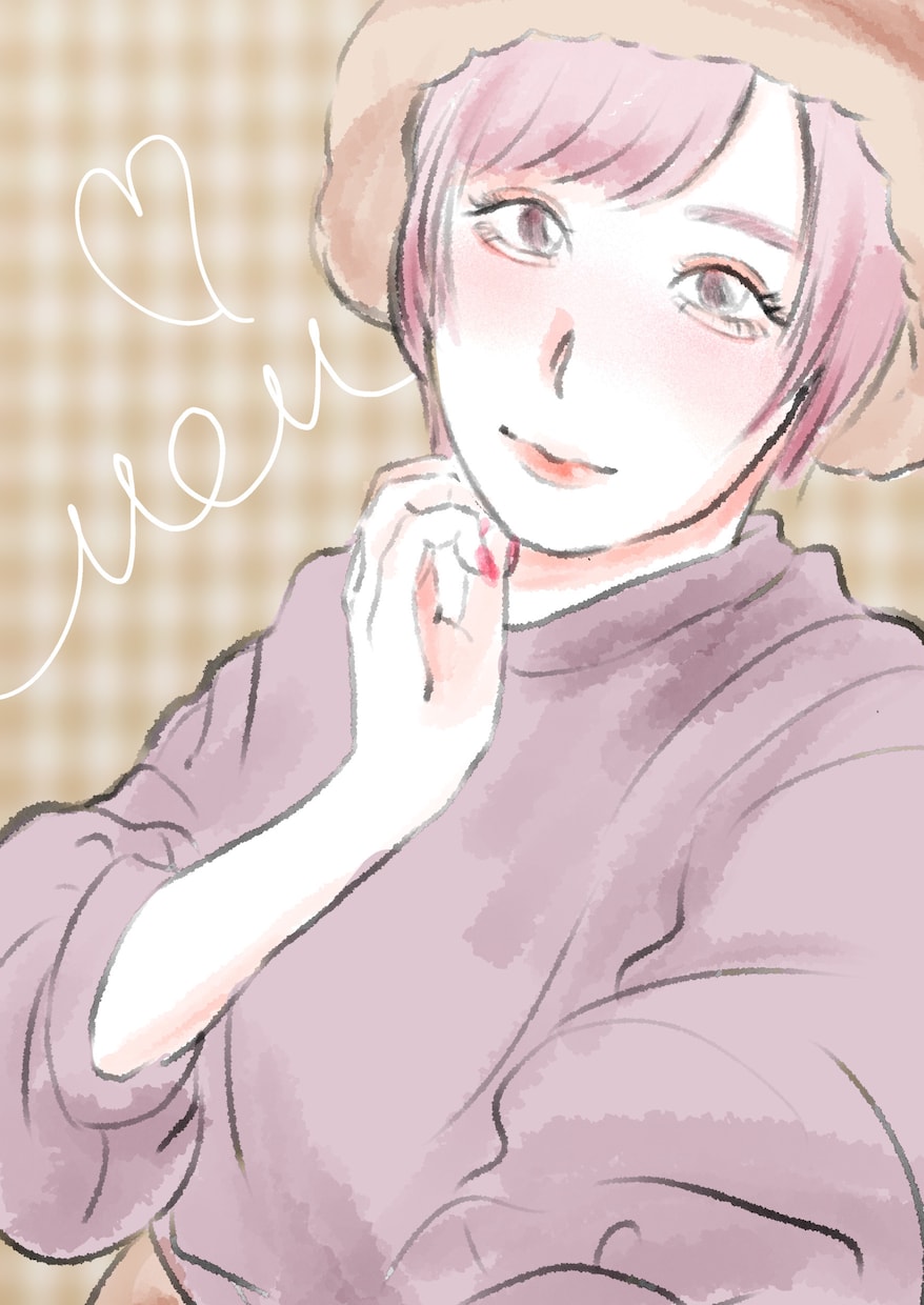 ふんわりな水彩風の絵柄で似顔絵イラスト描きます アイコン・サプライズ・結婚式・ウェルカムボード・ファッション イメージ1