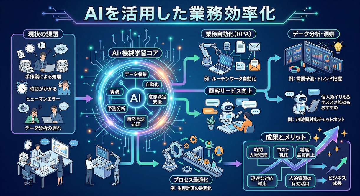 AIで業務効率化！あなたの仕事を劇的に楽にします ChatGPT/Geminiを活用して仕事をサポートします イメージ1