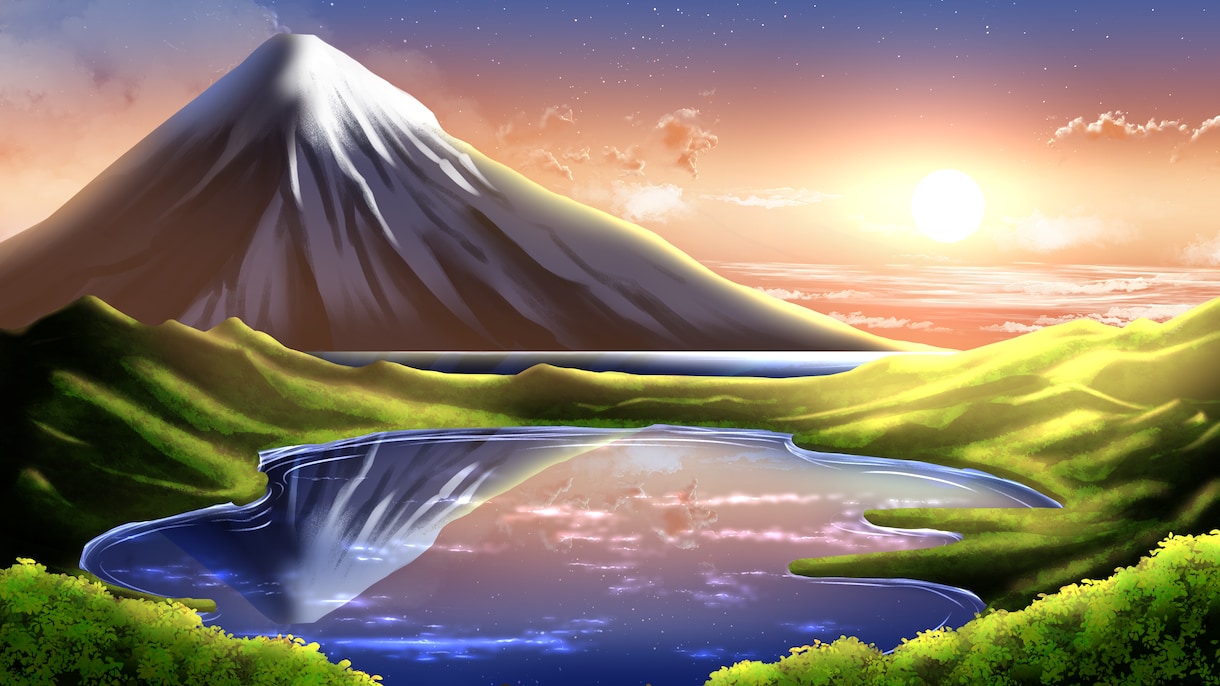 幻想的な背景イラストを承ります 星そして光の表現が少し、自慢です イメージ5