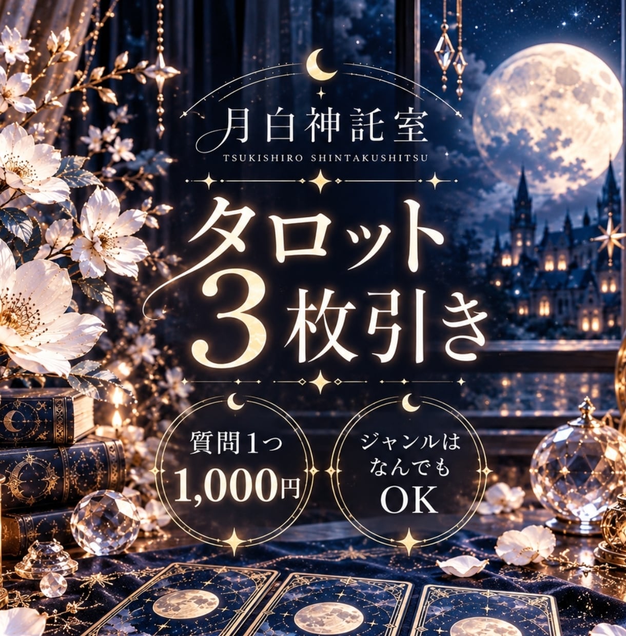 タロット占い☾⟡.貴方のお悩みを丁寧に読み解きます タロットで今のあなたに必要なメッセージをお届けします︎✦︎ イメージ1