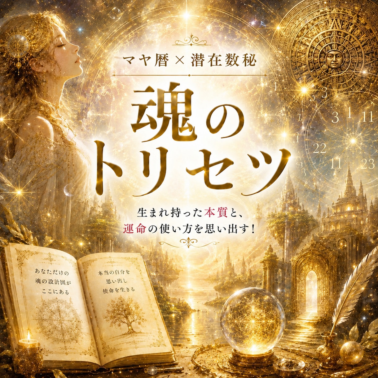 マヤ暦×数秘をガッチャンコ！魂のトリセツ準備します 生まれ持った本質と、運命の使い方を思い出す！魂のトリセツ！ イメージ1