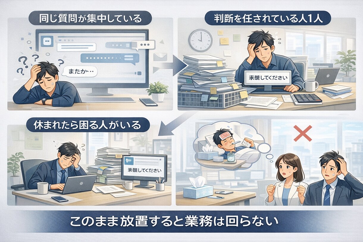 法人向け 社内AI活用を業務レベルから設計します 社内で同じ質問が何度も飛び交っていませんか？ イメージ2