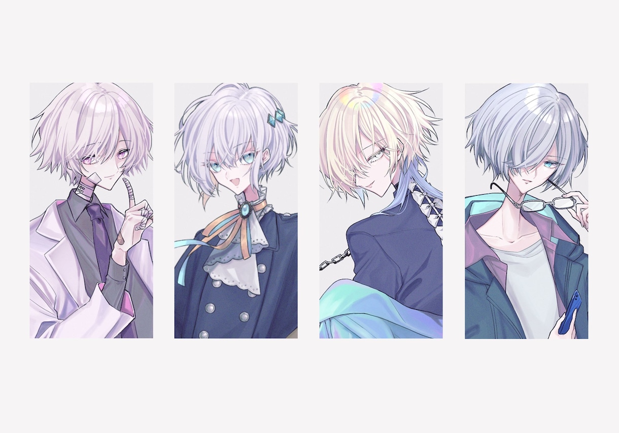 綺麗めのキャラクターデザイン、立ち絵承ります TRPG、ゲーム、Vtuberデビュー等を検討中の方に イメージ3