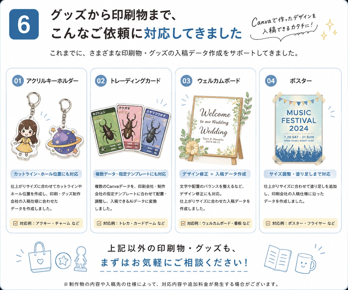 canvaで作ったのに入稿できない…を解決します 入稿データ作成！初心者歓迎！！ イメージ6