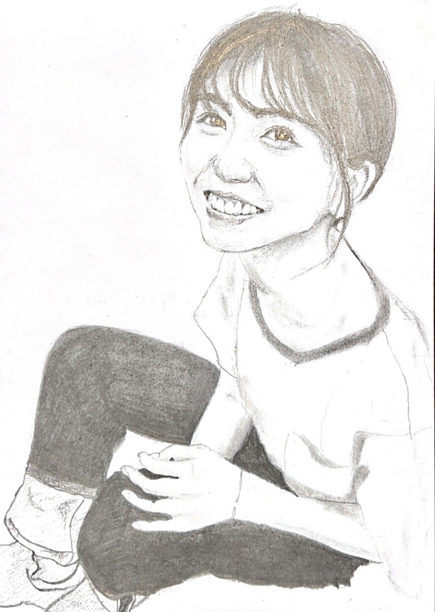 お気に入りの写真を模写してリアルな似顔絵を描きます 卒業式や卒園式に感謝の気持ちを相手に伝えてみては？？ イメージ6