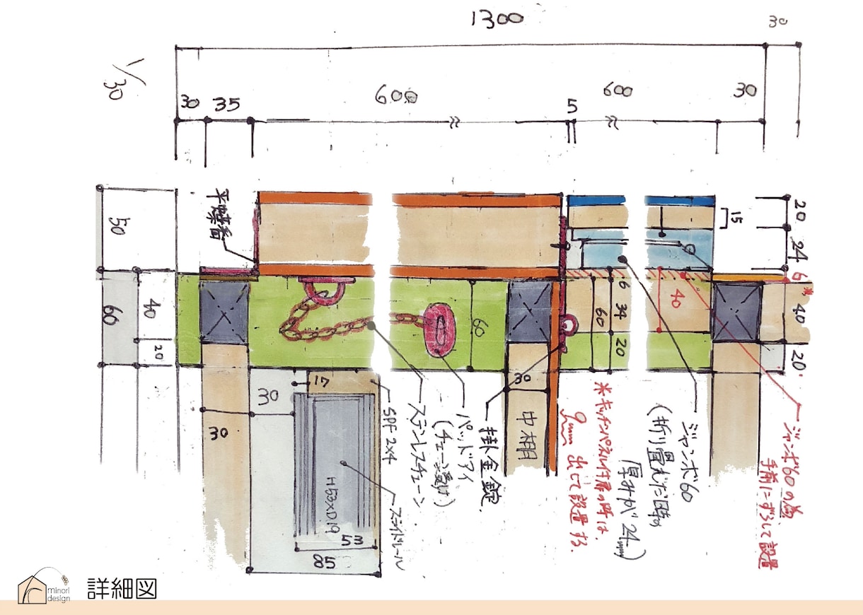 DIY家具の図面を描きます 安く、欲しい大きさで家具を作りたい方へ イメージ5