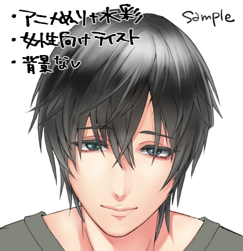 あなただけのアイコン描きます セクシーな女の子・イケメンetc。絵柄合わせも可！ イメージ6