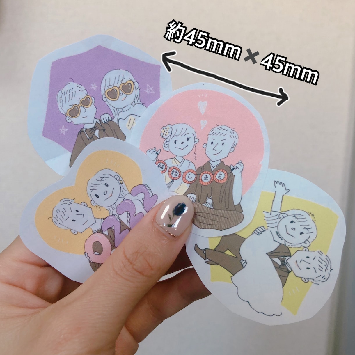 ウェディングアイテムに使える！イラスト描きます 2人のこだわりが伝わる！忙しいプレ花嫁さんにおすすめです イメージ9
