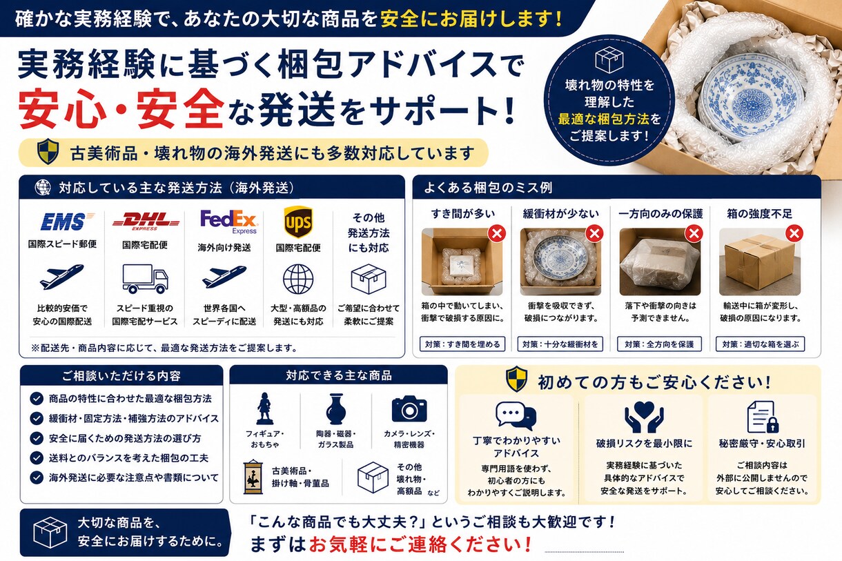 メルカリやヤフオクの壊れ物の梱包教えます 壊れ物や高額品の破損リスクを減らす梱包アドバイス イメージ5