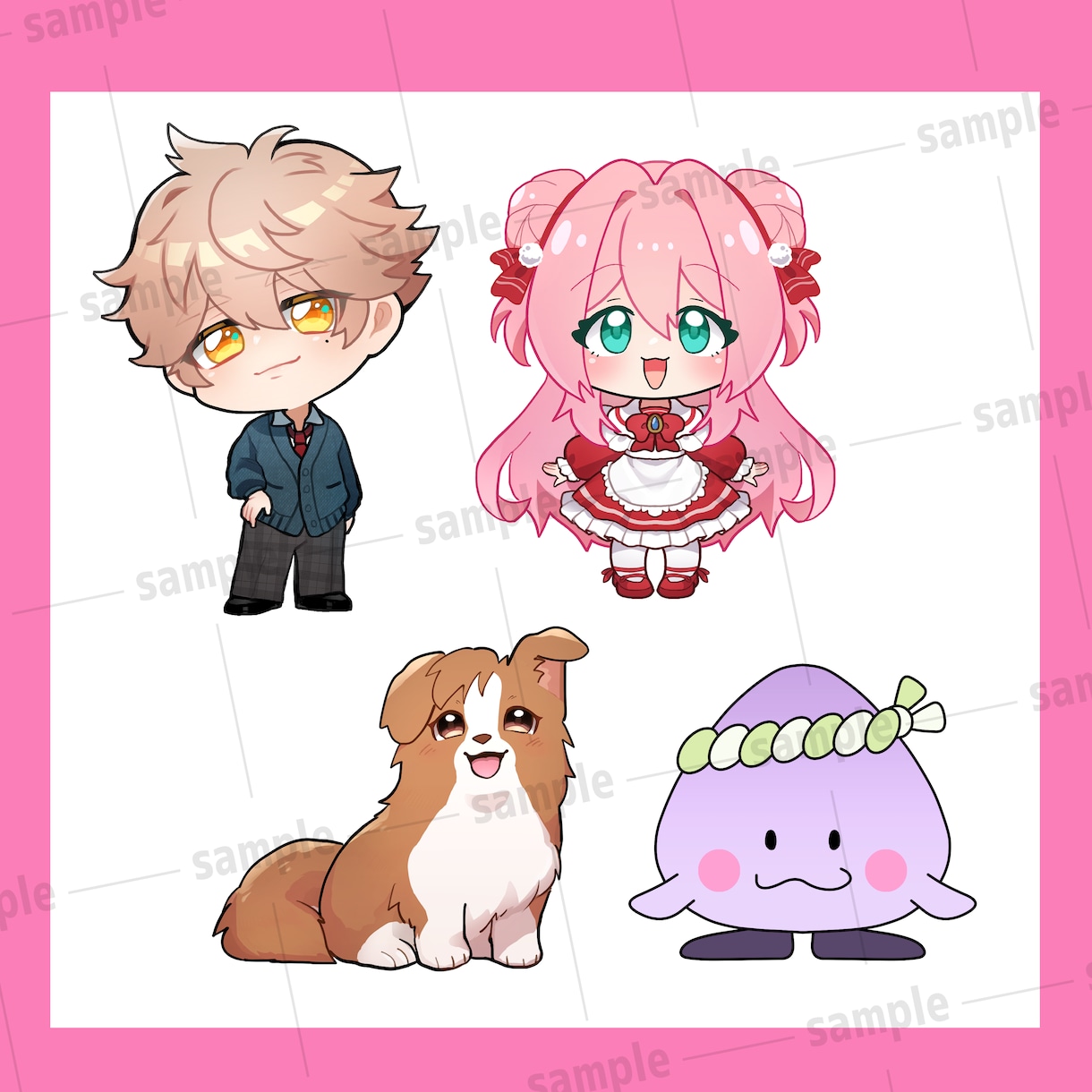 可愛いカッコイイSDミニキャラ描きます 商用利用可能！ご希望に沿った作品をお届けします！ イメージ4