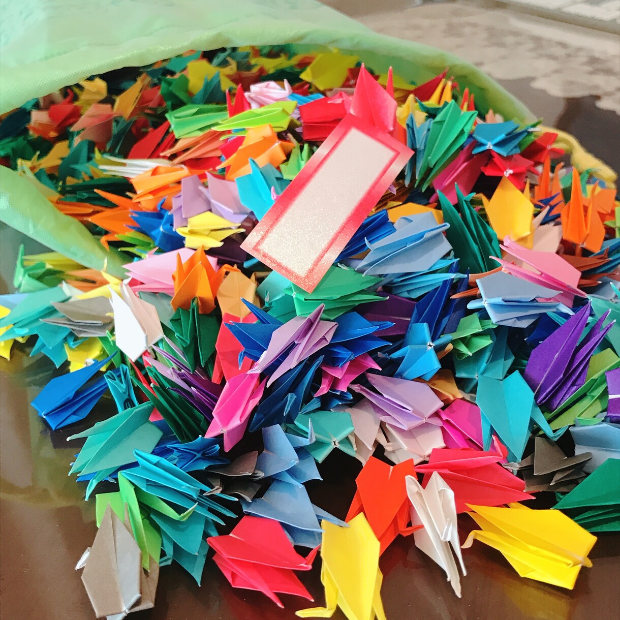 千羽鶴おります 急な注文にも対応可、カラーバリエーション有り イメージ1