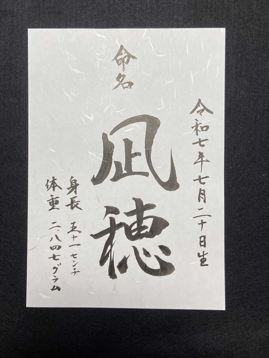 命名書、御朱印執筆歴ある書家が手書きいたします 名前はご両親様から誕生したお子様への最初で最大のプレゼント！ イメージ1