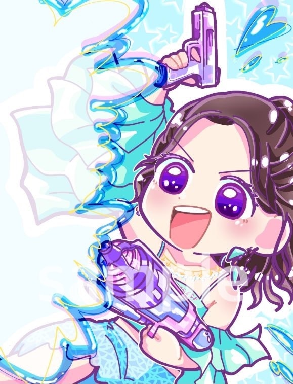アイドルのイラストを描きます 生誕祭等のファン有志企画に使うメセカにいかがですか？ イメージ3