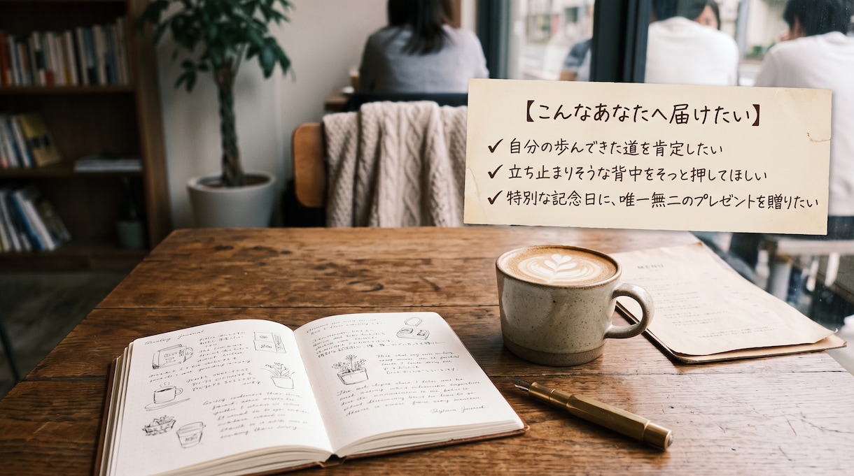 あなたこそが自分の人生の主役。そんな小説を書きます 世界で唯一の、誰にも代えがたい、価値あるあなただけの物語へ。 イメージ3