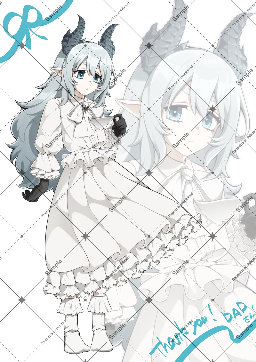 アニメ絵柄で可愛いパキパキのイラスト描きます 髪や衣装の動き、表情にこだわりを持っています！ イメージ7