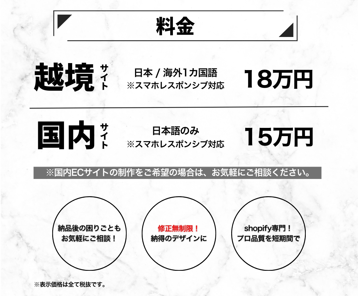 プロがShopifyでECサイトを制作します 丸投げOK！修正無制限！納品後30日間のサポート付き！ イメージ2