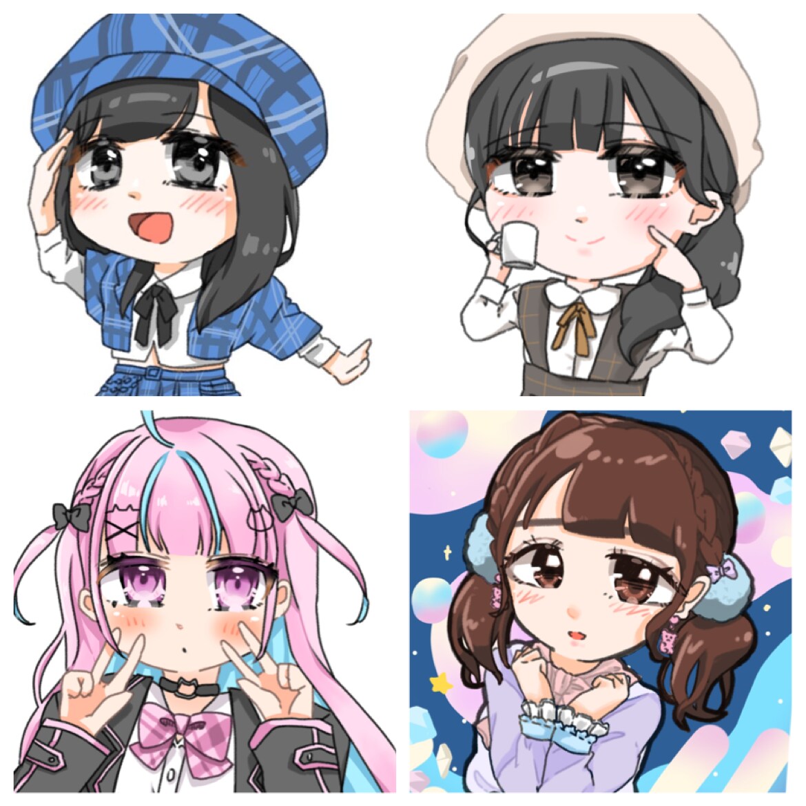 アイドル生誕イベント用のデフォルメイラスト描きます アイドルさんへの気持ちを込めた可愛いイラスト描きます! イメージ1