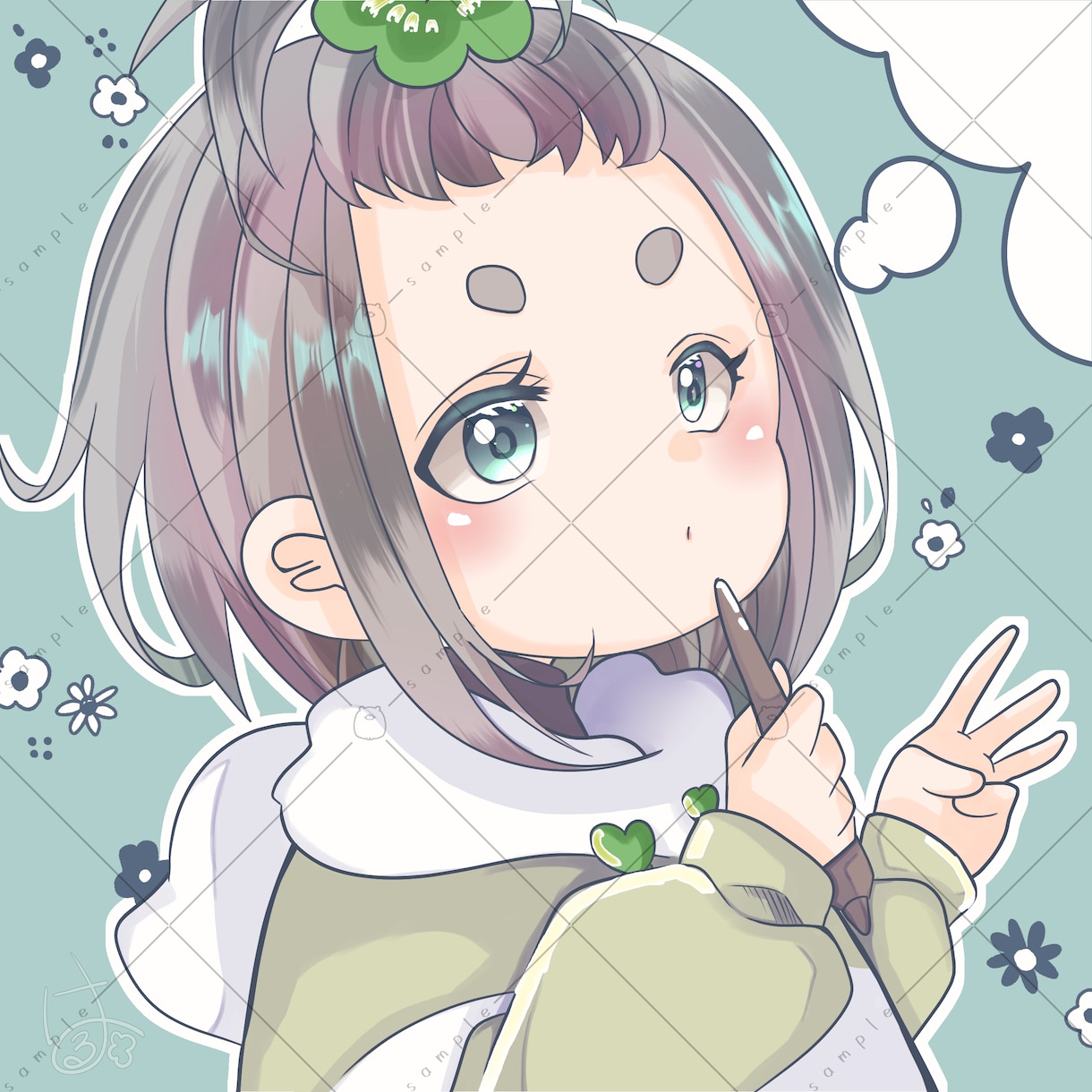 イラスト制作いたします 可愛くて少し優しいイラストをお描きします。 イメージ10