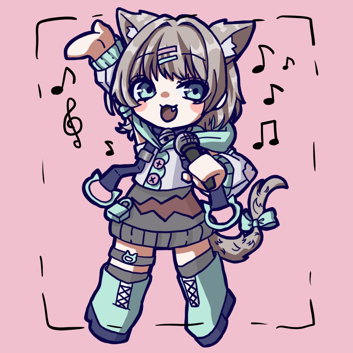 可愛いミニキャラを描きます 配信素材などに使えるミニキャラ！ イメージ2