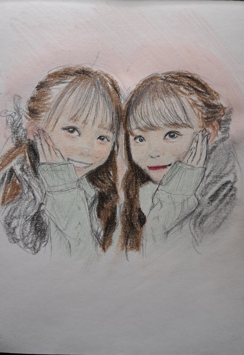 アナログでリアルな似顔絵を描きます 記念日やプレゼントに世界に一つのアナログ似顔絵を イメージ6