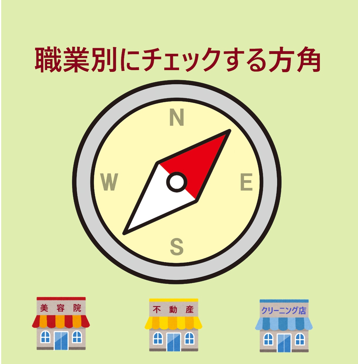 風水であなたのラッキー方位を探します 引っ越し、旅行、開業によい時期と方位をお伝えします イメージ2