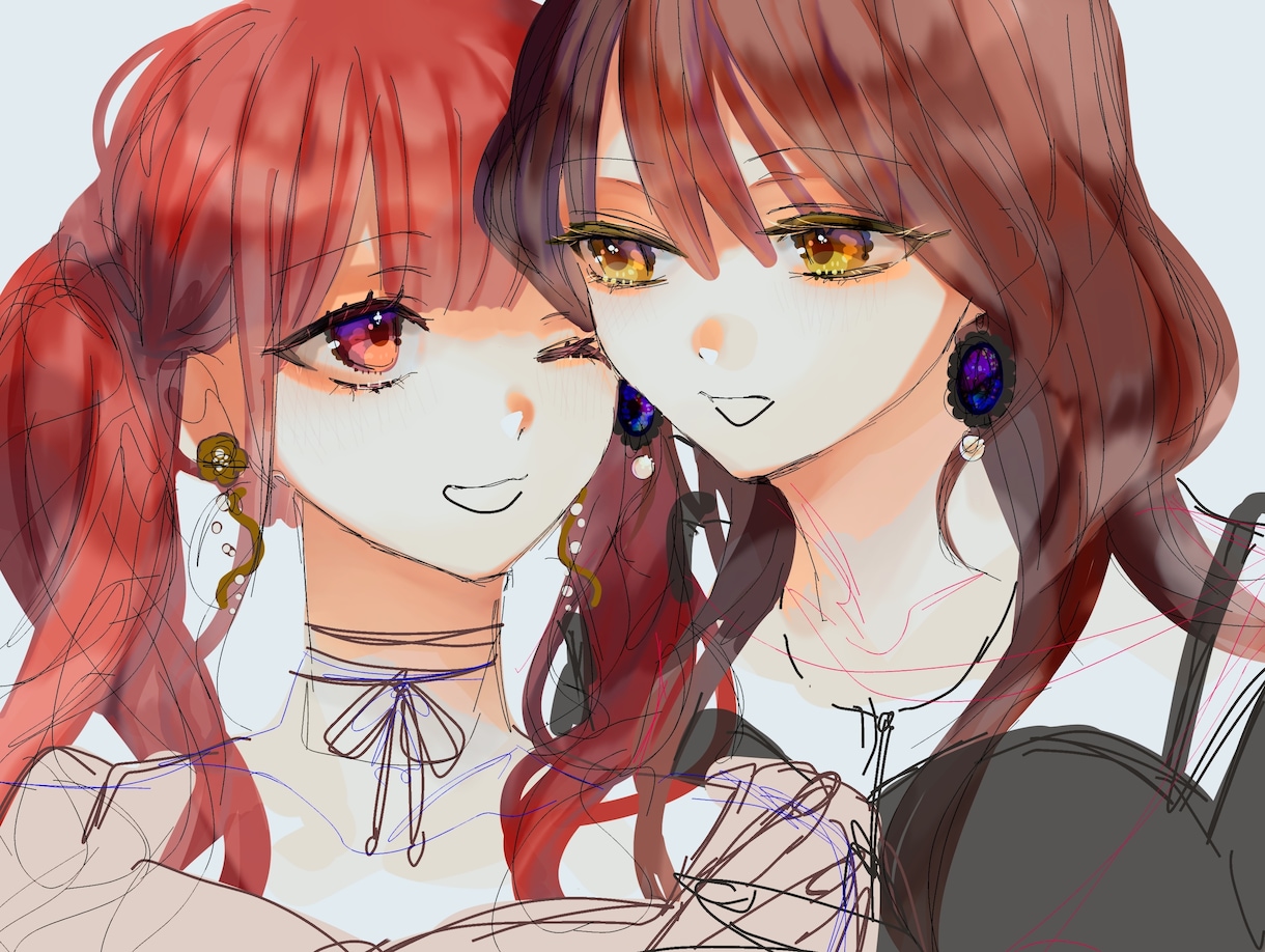 かわいい絵柄のアイコン/イラストかきます かわいい女の子を描いて欲しい方！【4月まで！先着5名様】 イメージ2