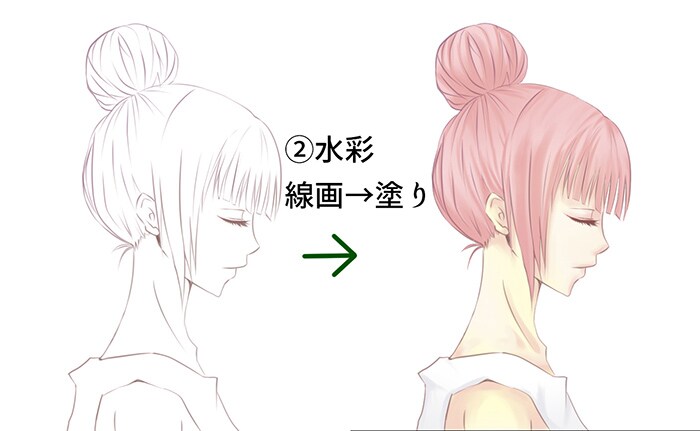 【色塗り】あなたの線画に色を塗ります！ イメージ2