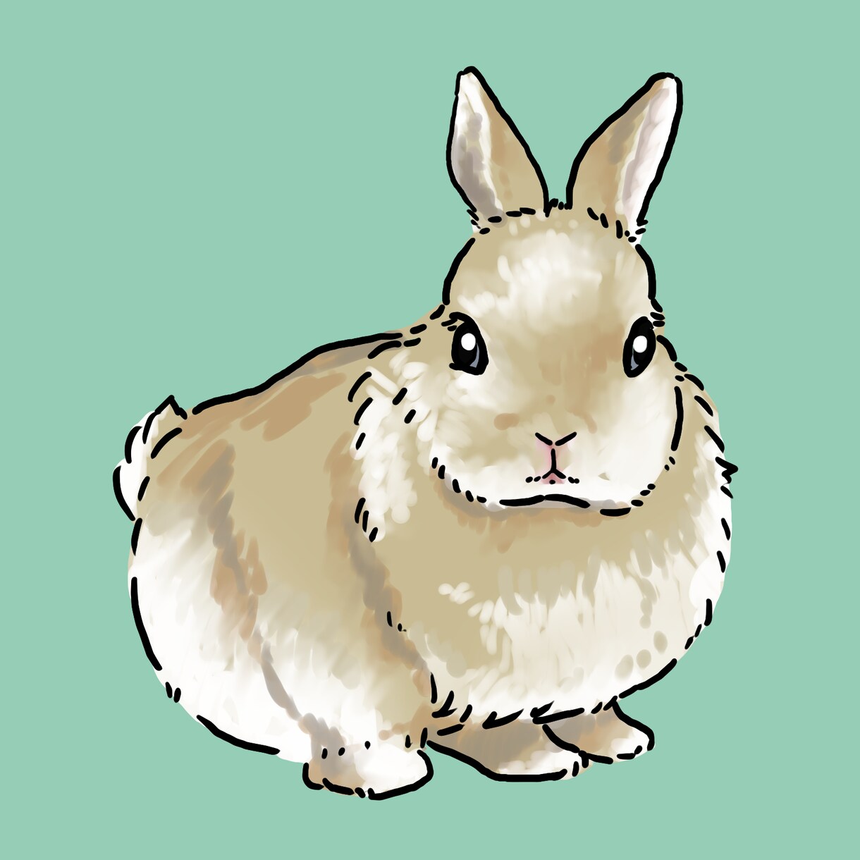 大好きな家族を♡愛うさぎさんのイラスト描きます うさ飼いさんのためのリアルでかわいいそっくり似顔絵です イメージ2