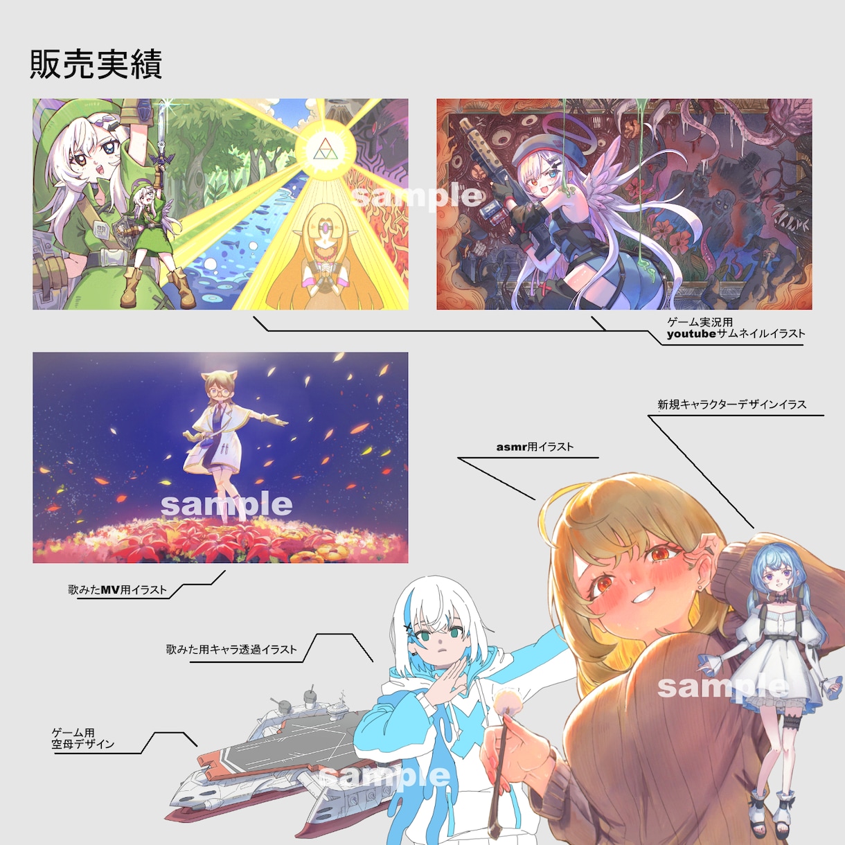 総額6千円!高クオリティイラスト描きます コスパ最高のイラスト提供します！ イメージ2