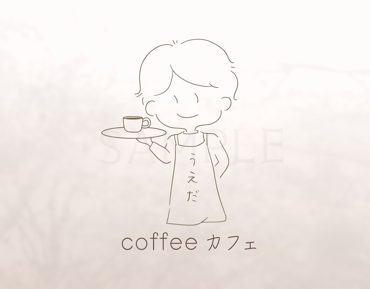 ゆるくて可愛いシンプルな手描きイラストロゴ作ります 商用利用可、aiデータ込み！ショップ、作家さんにおススメです イメージ1